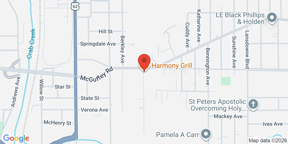 Map to 1401 McGuffey Rd, Youngstown, OH